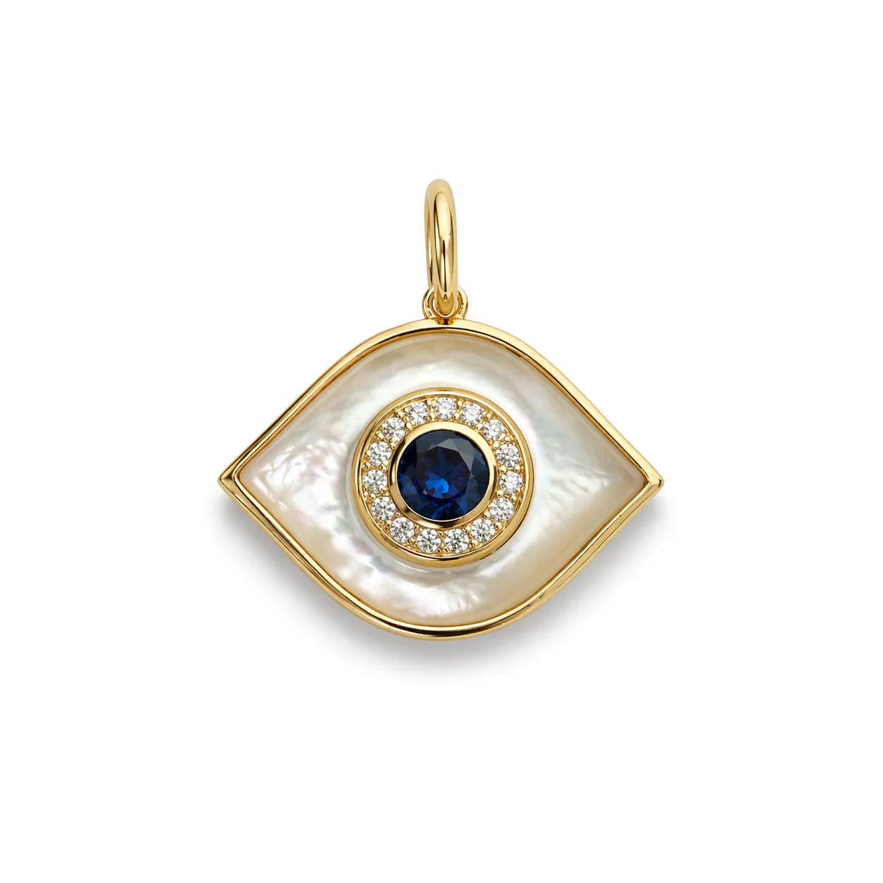 Jumbo Stone Evil Eye Charm